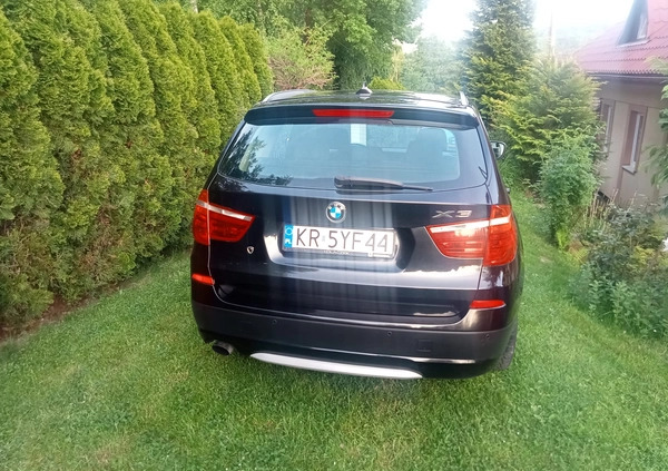 BMW X3 cena 58000 przebieg: 140000, rok produkcji 2011 z Kraków małe 466